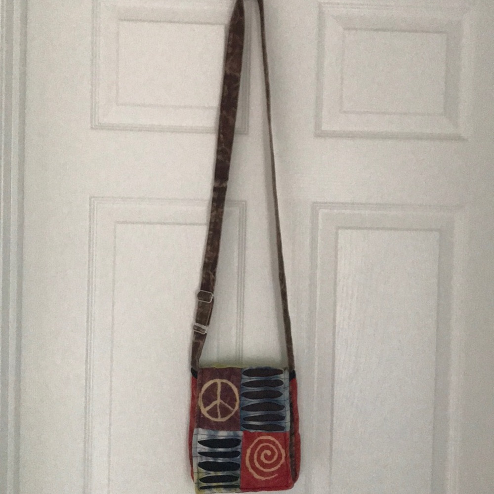 brown with other colors boho purse